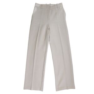 Babaton Atelier High-Waisted Wide Leg Trousers - Beige Size 4